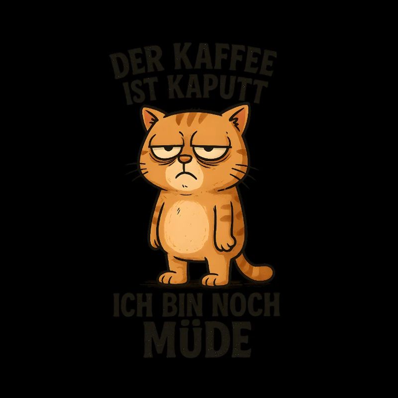 Le café est cassé Chat matinal