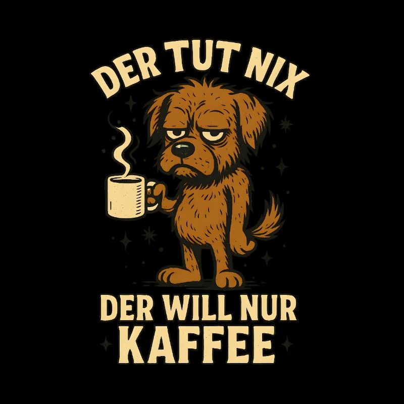 He doesn't do anything, he just wants coffee funny