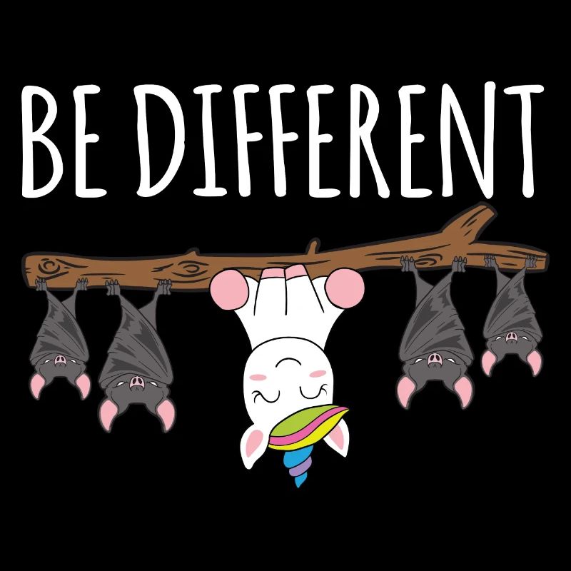 Be Different Fledermuas Einhorn