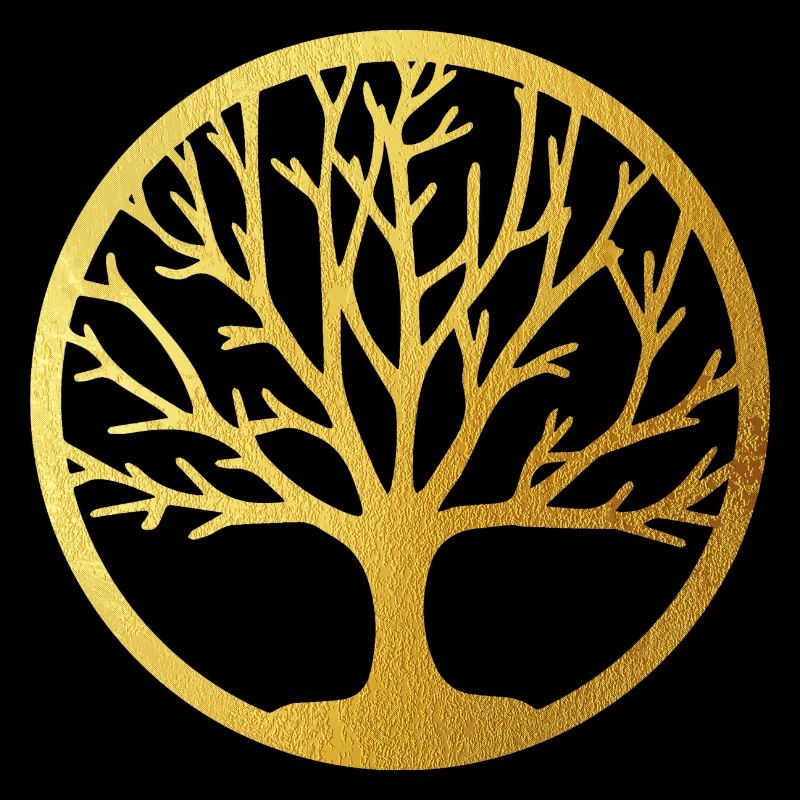 Baum des Lebens ,Lebensbaum,Graffiti,gold