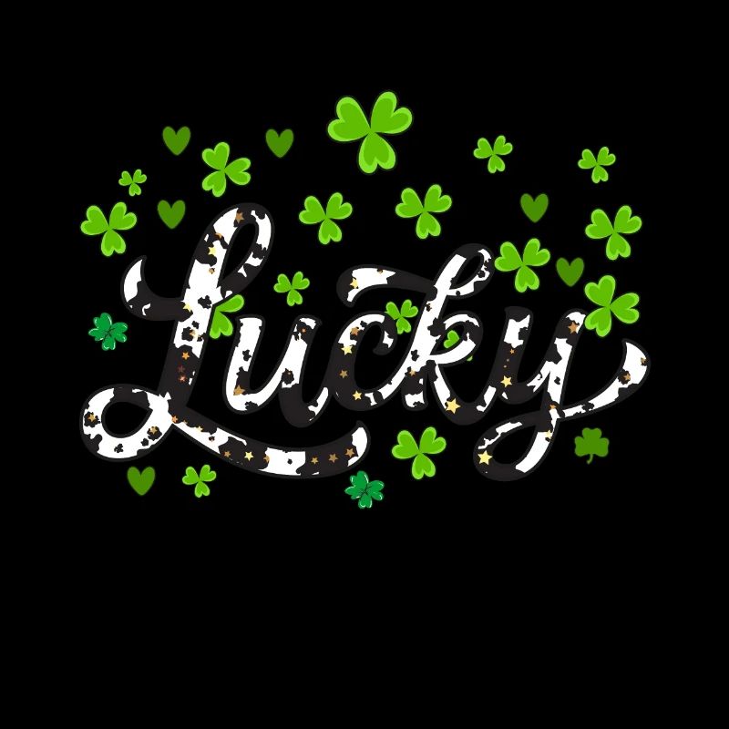 Lucky St Patricks Day, trèfle léopard