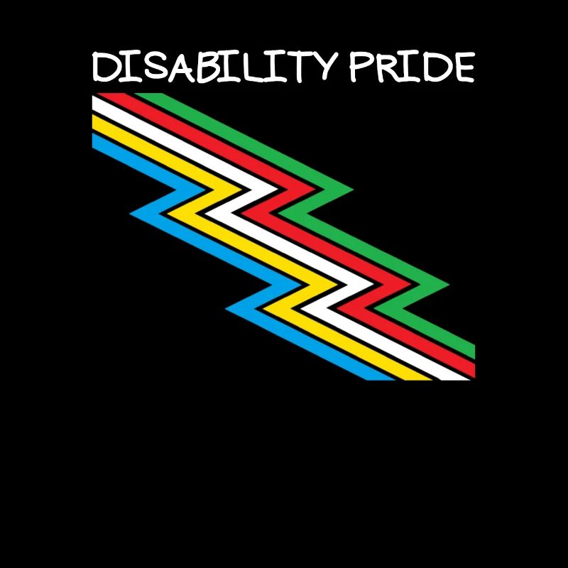 Behinderung Pride Month Awareness Disability Flagg
