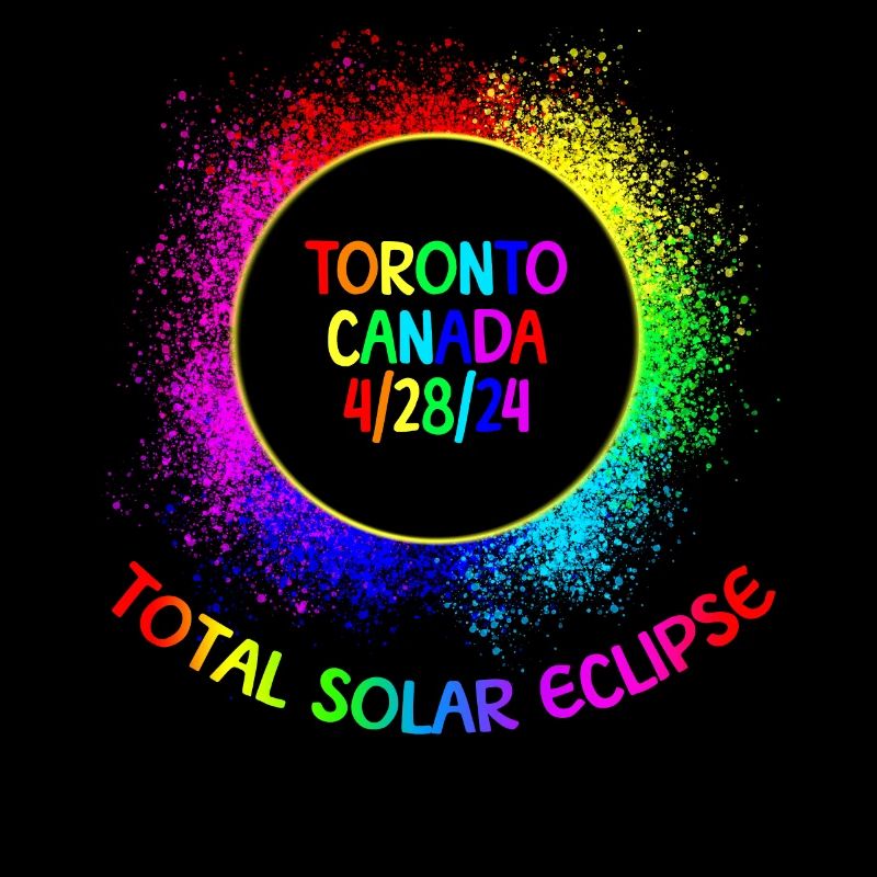 Total Solar Eclipse Toronto Kanada 4/28/24 Kinderc