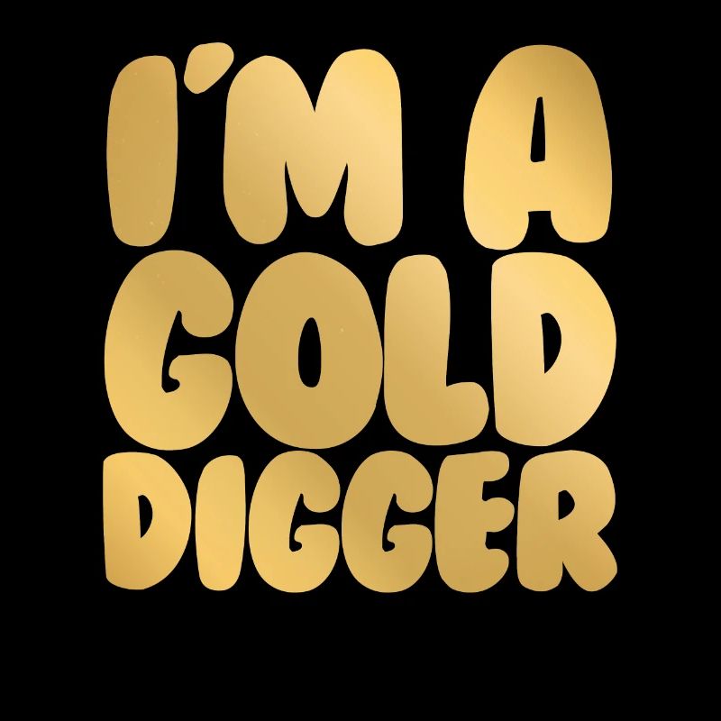 Ich bin ein goldener Bagger lustiger passender Paa