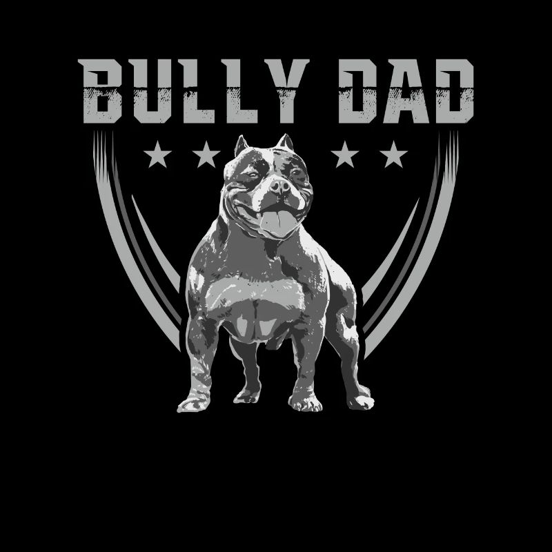 Bully Dad American Bully Hundebesitzer Geschenk