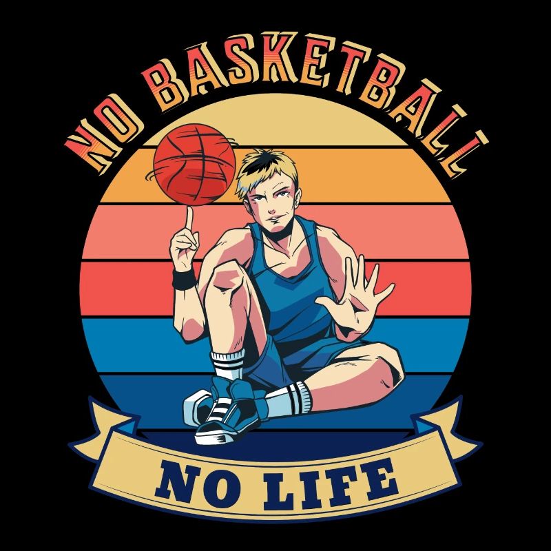Pas de basket-ball Pas de design d’été de vie