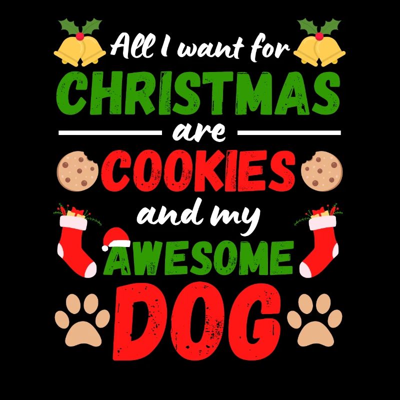 Noël avec votre chien Manger des biscuits