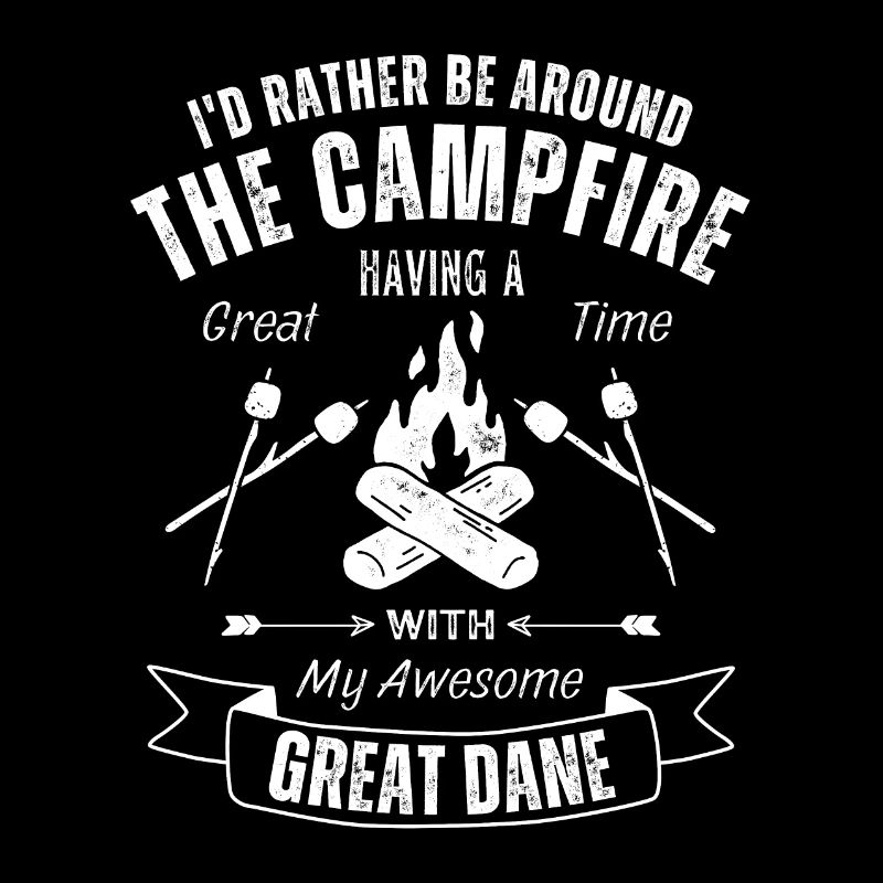 Great Dane Camping Randonnée Nature Feu de camp