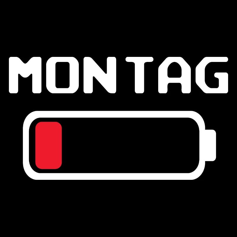 Montag Batterien leer Design