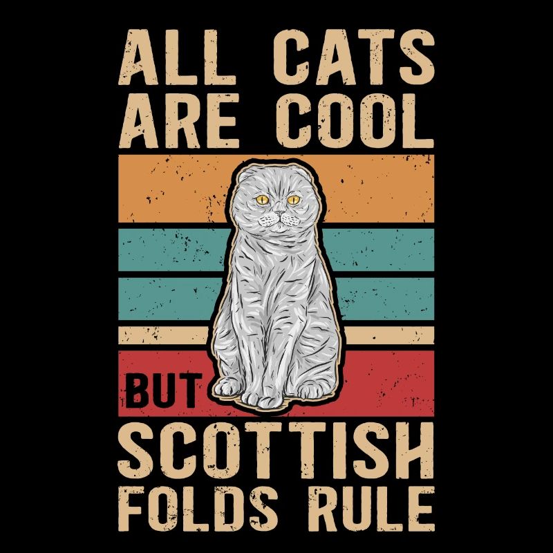 | écossaise pour chat à oreille pliante Cadeau Scottish Fold
