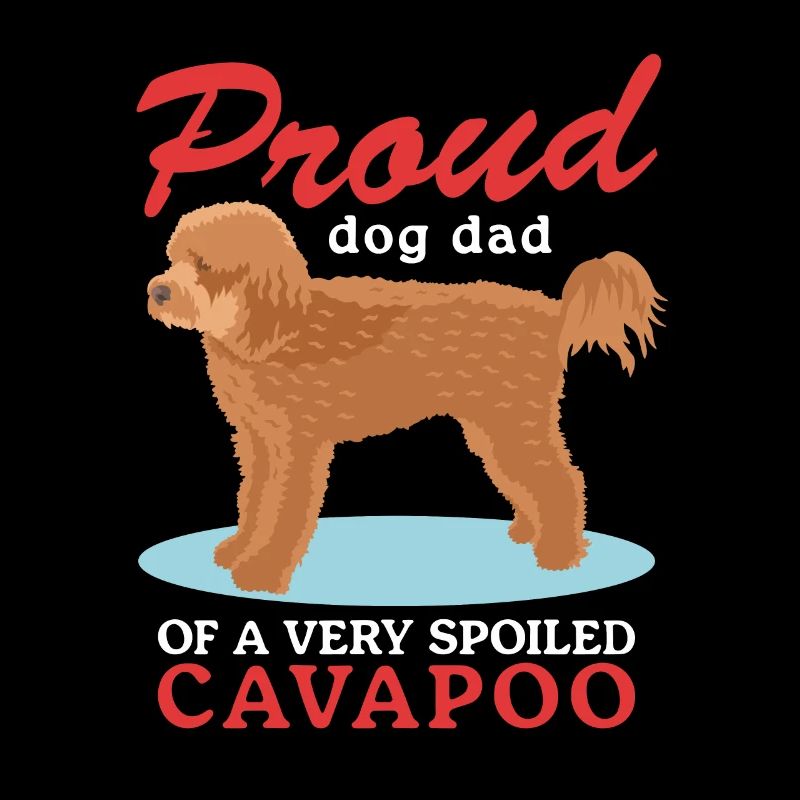 Cavapoo Papa Chiens Propriétaire de Chien Cavoodle Cadeau