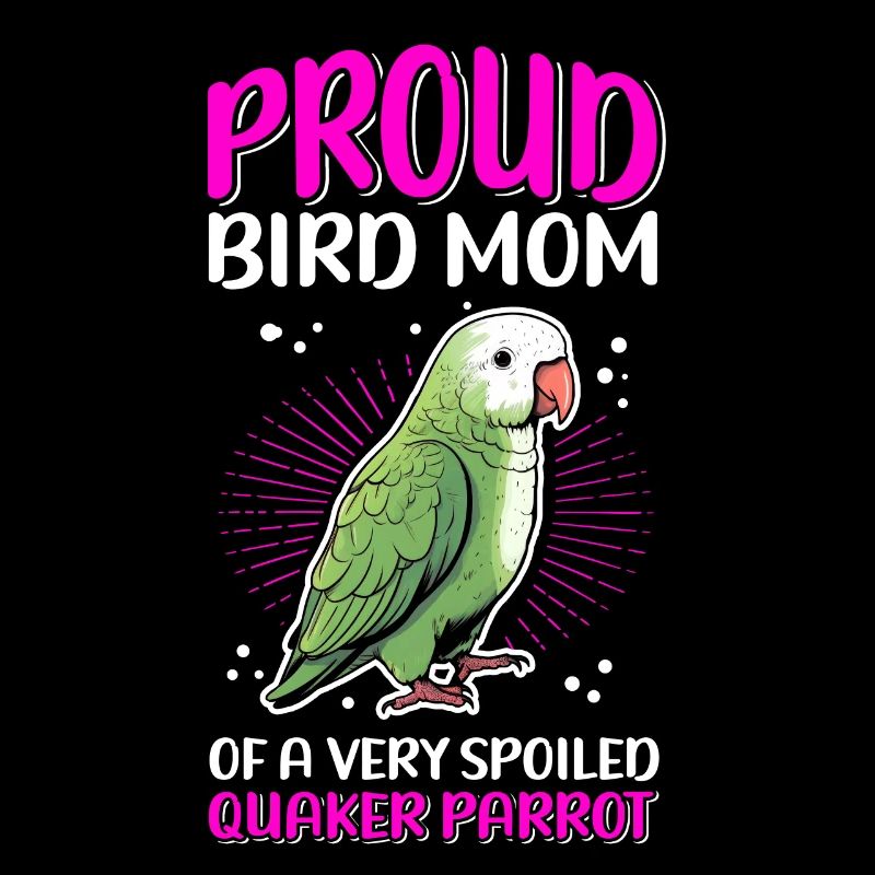 Moine Perruche Perroquets Maman Cadeau