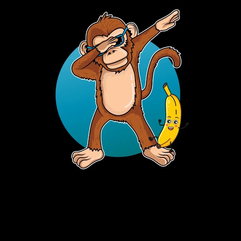 Dabbing Affe Dab Tanz Banane Geschenk Geburtstag