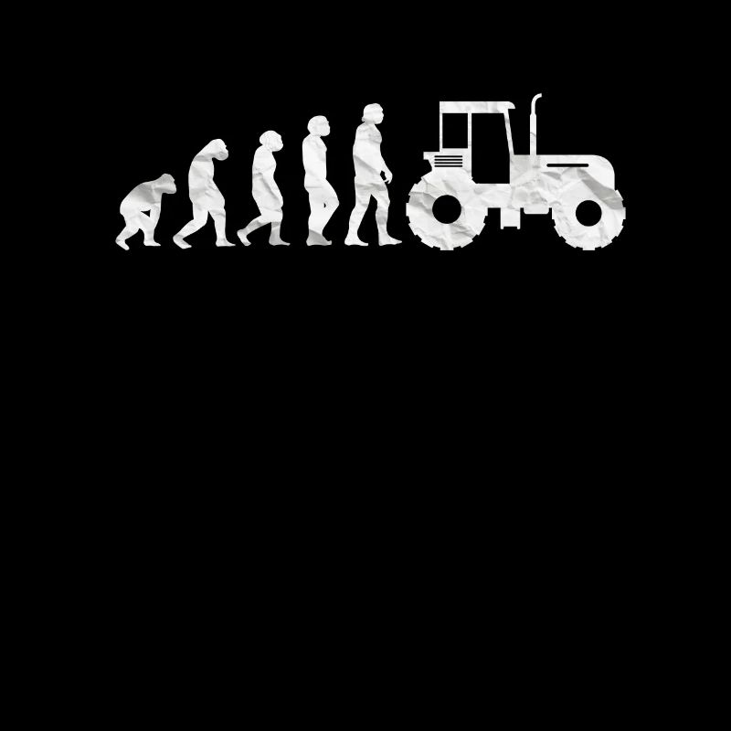 Landwirt Trecker Bauern Traktor Evolution Retro