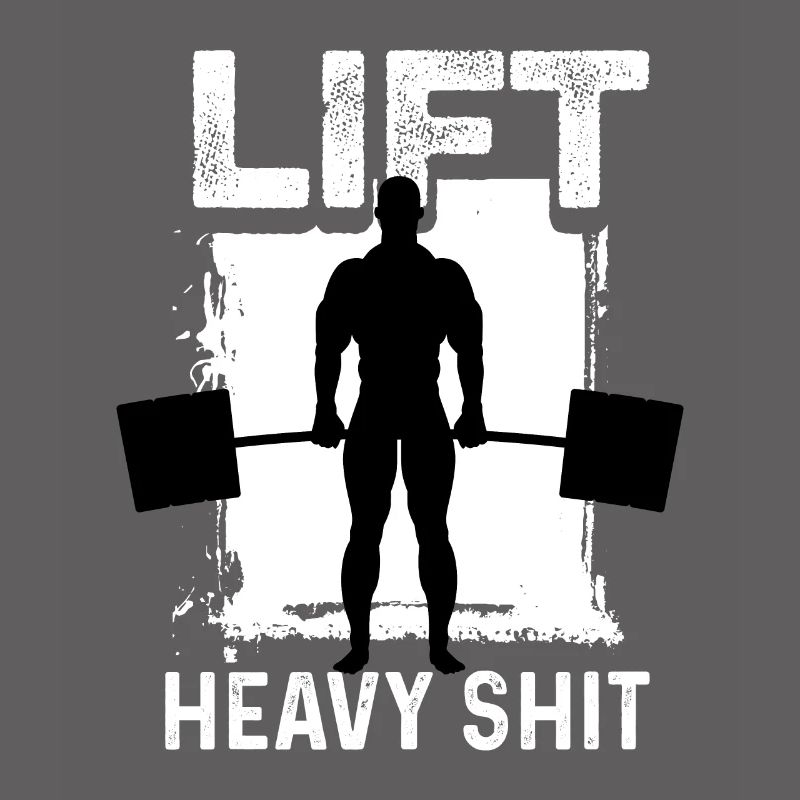 Hebe schwere Scheiße Bodybuilder oder Fitnesstrain