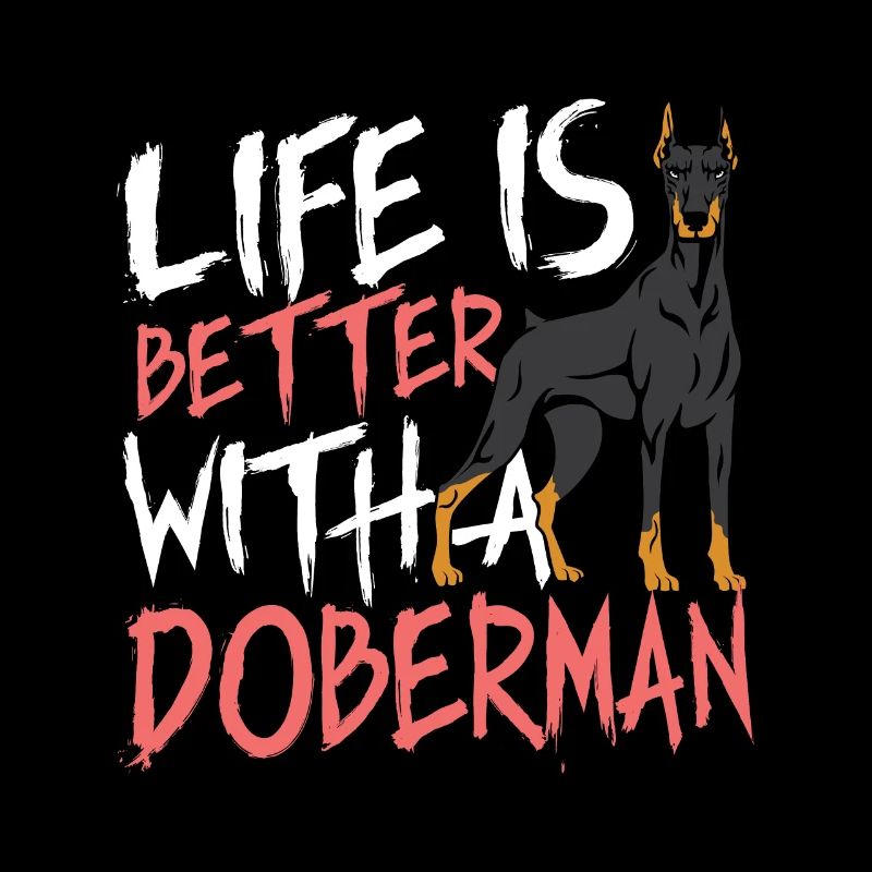 Besser mit Dobermann Hund Elternteil. Geschenk