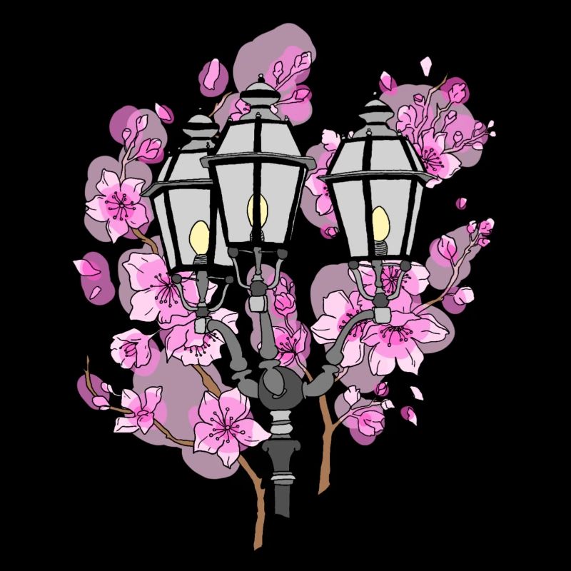 Lanterne en fleurs de cerisier