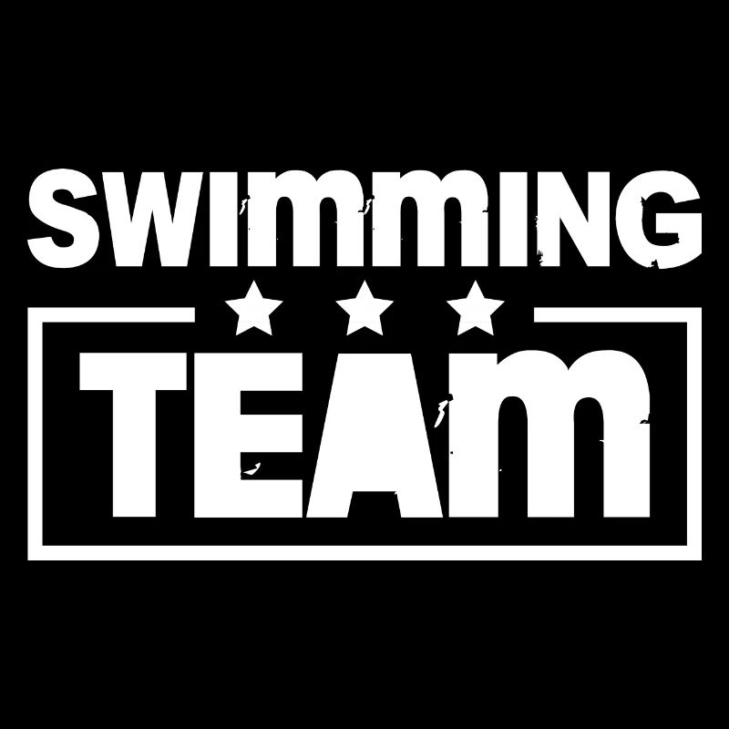 Équipe de natation colorée