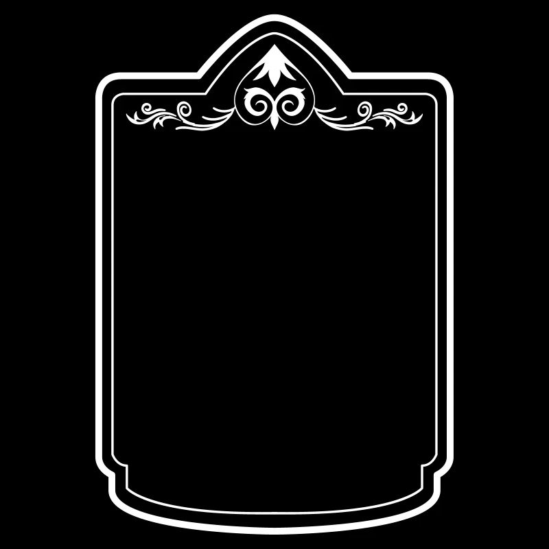 Frame ornament symbol shape line