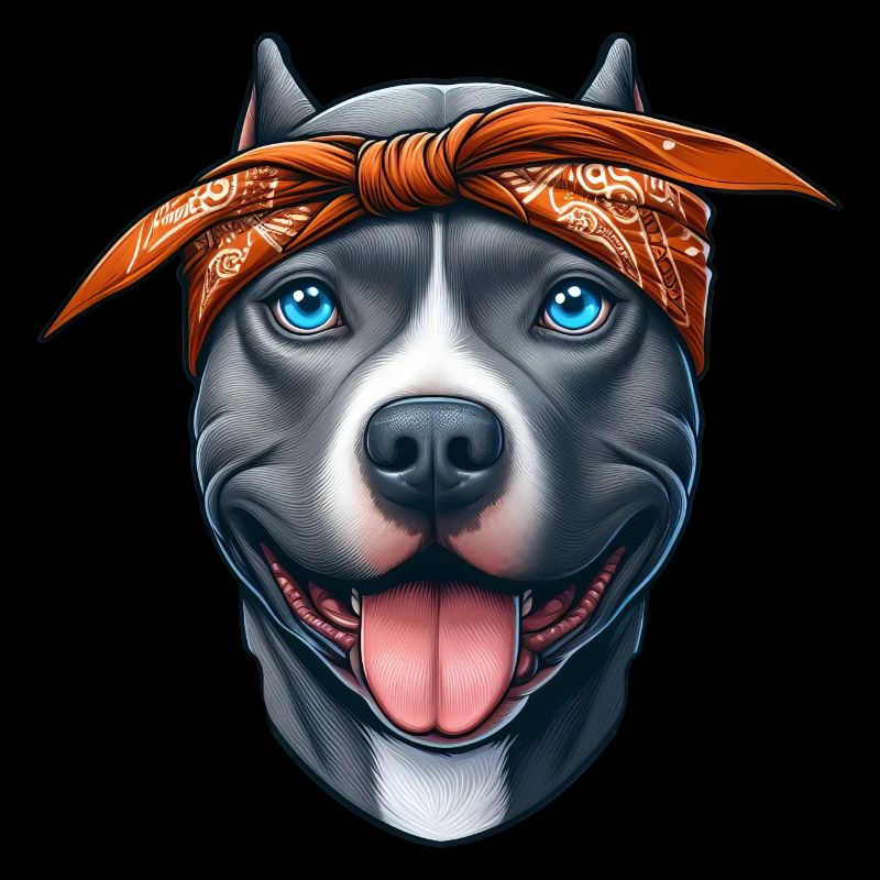 Pitbull chiot dessin animé