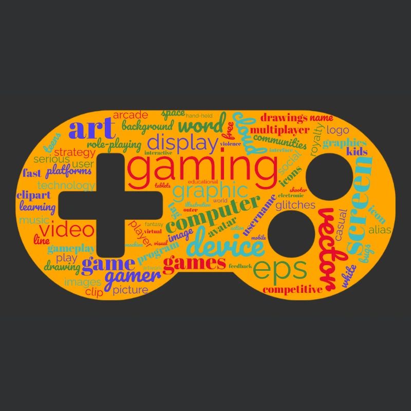 wordcloud gaming orange 2