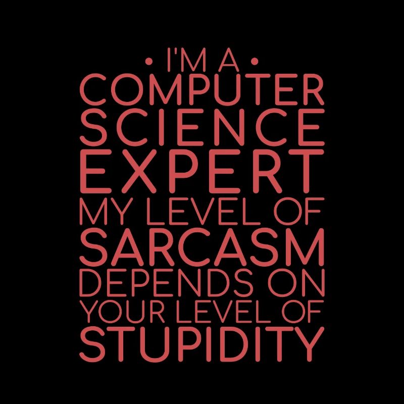 "Computer Science Expert Sarcasm | Informatik"