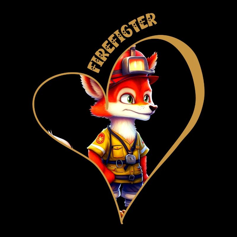 Firefighter, fox love