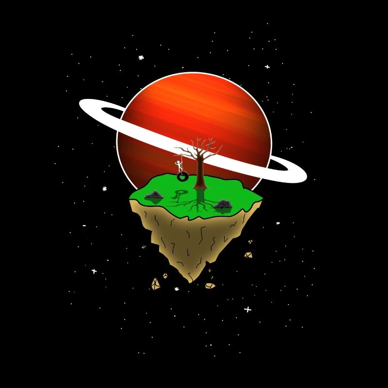 Flottant dans l'espace