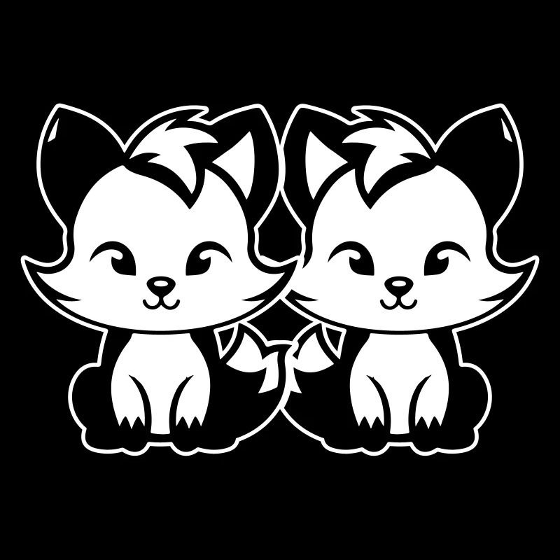 Renard mignon Mignon Bébé