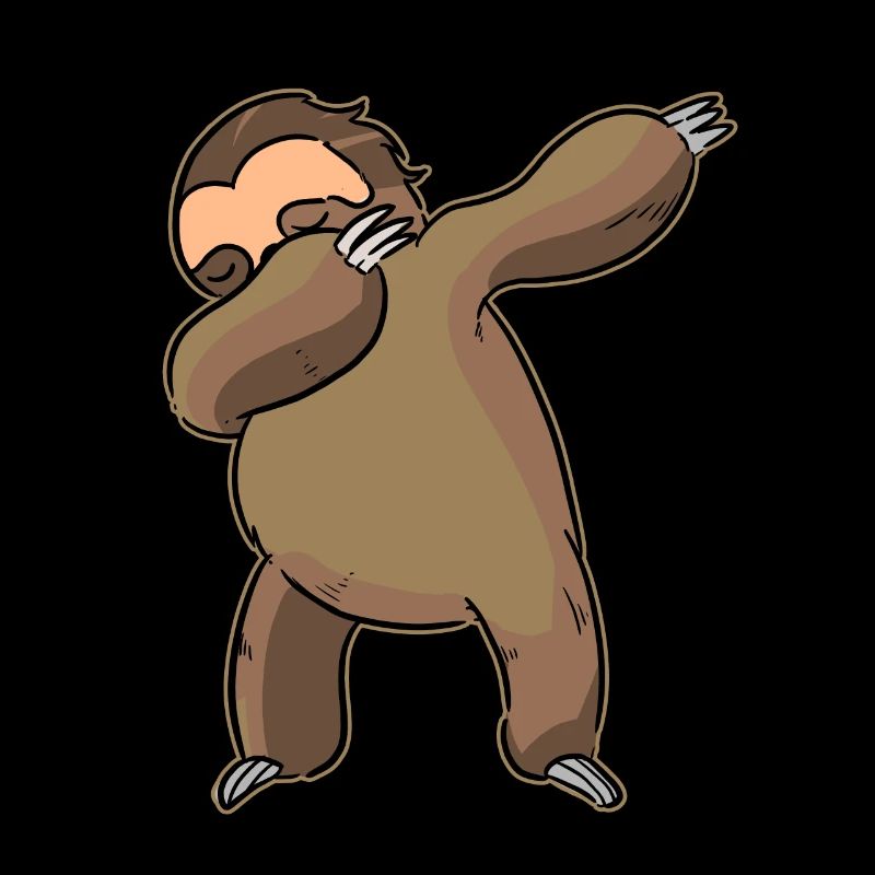 Cadeau de danse Dabbing Sloth Dab drôle