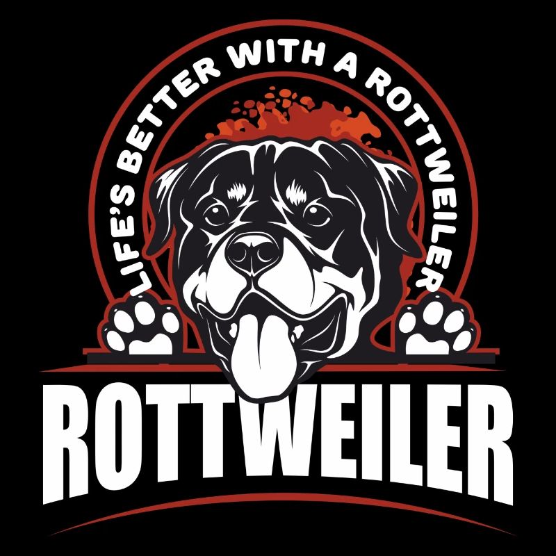 Das Leben ist besser mit einem Rottweiler