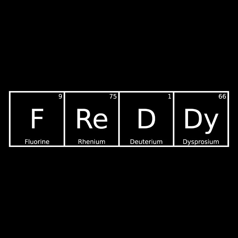Freddy Nom Prénom Chimie Éléments du tableau périodique