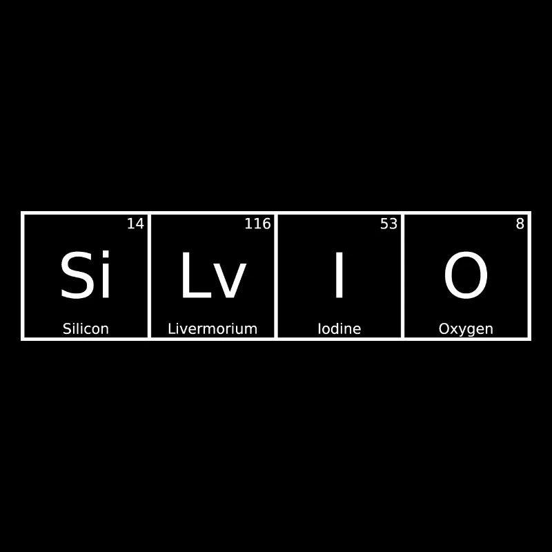 Silvio nom Prénom Chimie Tableau périodique Éléments
