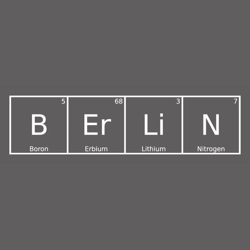 Berlin Name First Name Chemistry Periodic Table Elements
