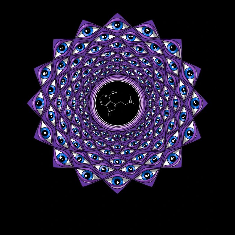 Voyage de molécule DMT psychédélique