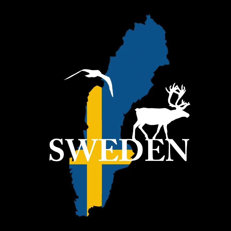 Drapeau de la suède pays orignal