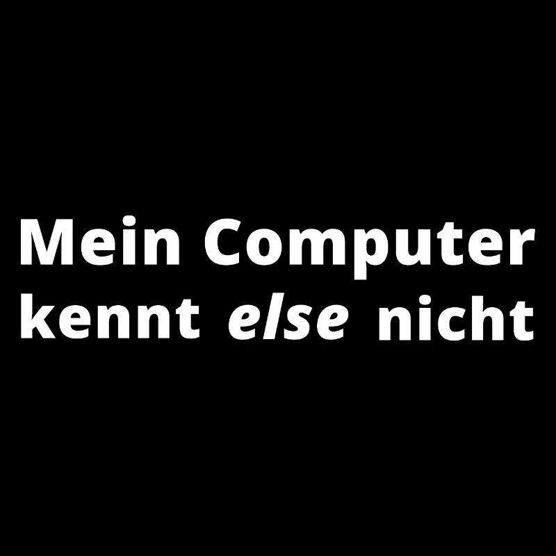 Informatiker Programmierer Code Nerd lustiger Spru