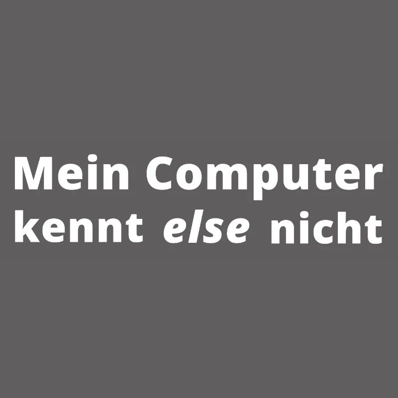 Informatiker Programmierer Code Nerd lustiger Spru