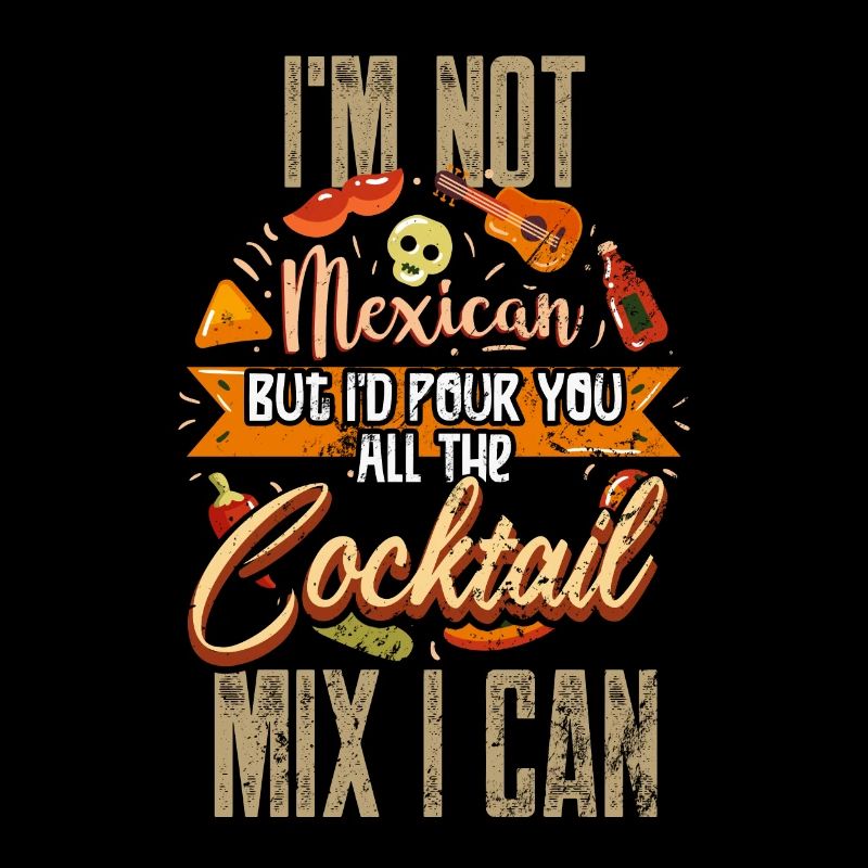 Cinco De Mayo Bartender Mexican Pun Funny Mexican