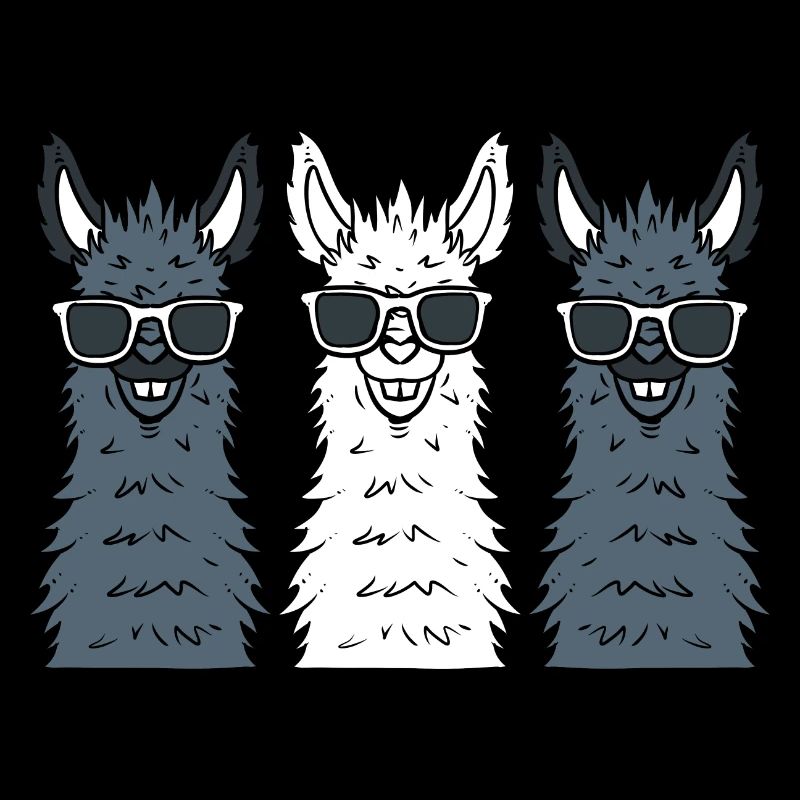 Cool Alpaca Cartoon Lama Herder