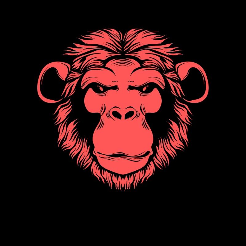 Cadeau de dessin animé de singe chimpanzé singe