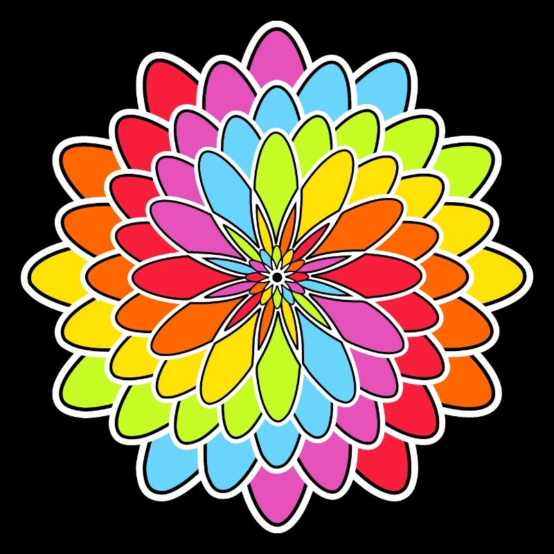 Regenbogen Blüte