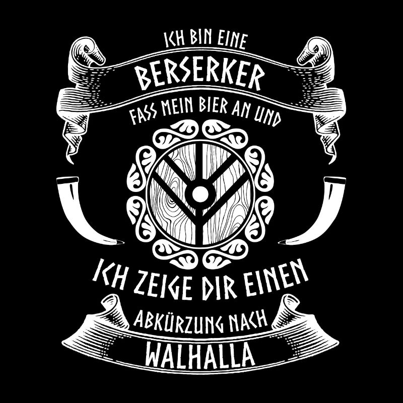 Wikinger und Bier - lustiger Berserker