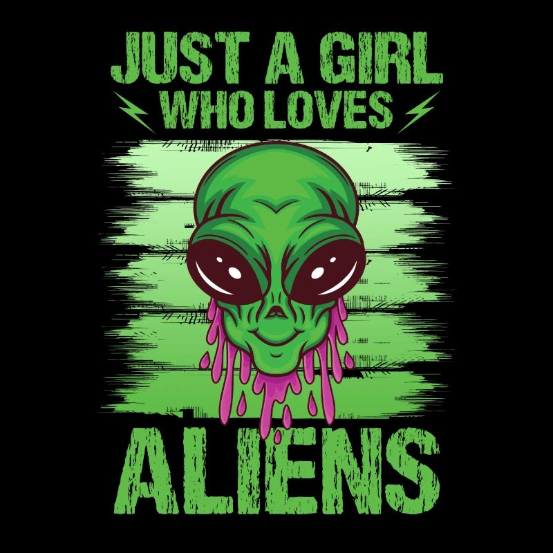 Mädchen Alien Lover UFO Galaxie