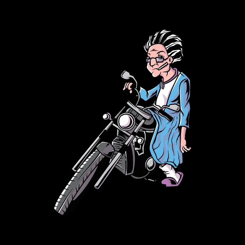Grandma motorcycle pension retirement biker age