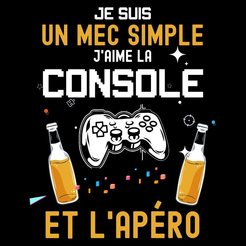Mec Simple Console Jeux Video Et Apéro