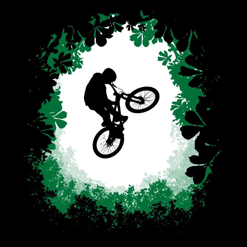Dirt jump vtt dans la forêt