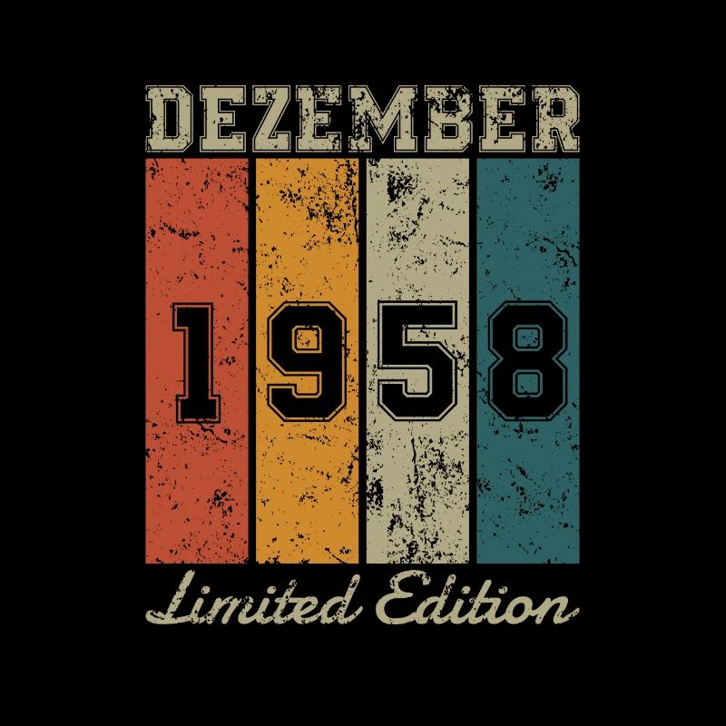 Geburtstag: Dezember 1958 - Limited Edition Retro