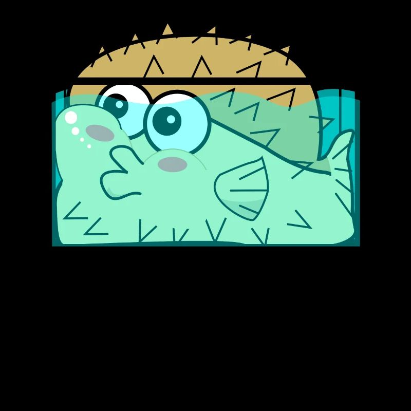 Puffer fish in the aquarium Puffer fish