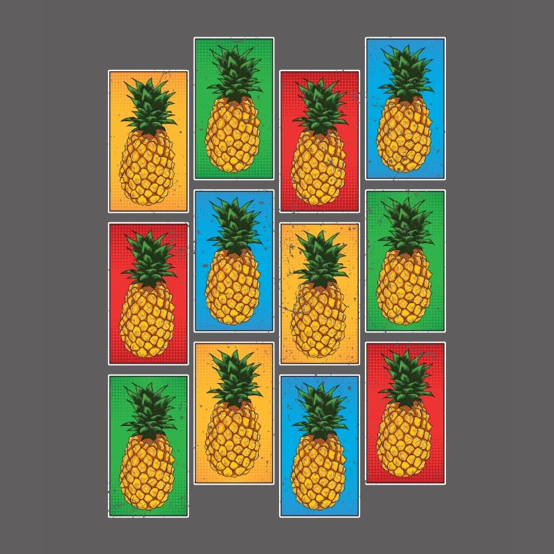 Tropical Fruit Fruit Gift Pop Art Pineapple